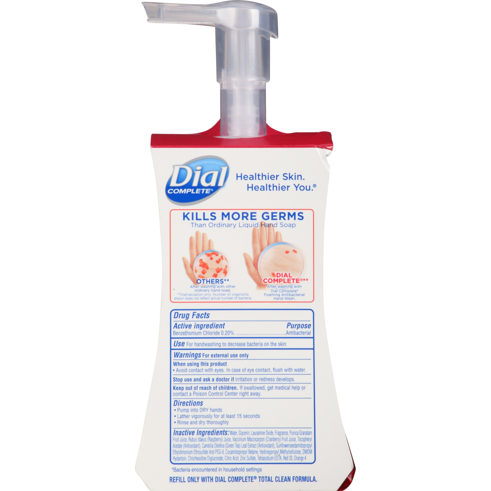 slide 7 of 7, Dial Complete Cranberry Foaming Antibacterial Hand Wash, 7.5 oz