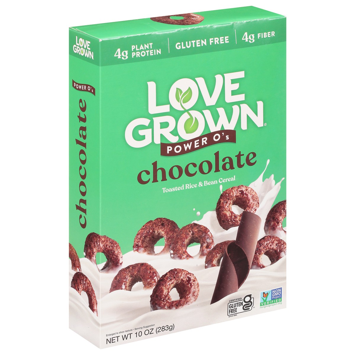 slide 2 of 9, Love Grown Lovegrown Powero's Chocolate Cold Cereal, 10 oz