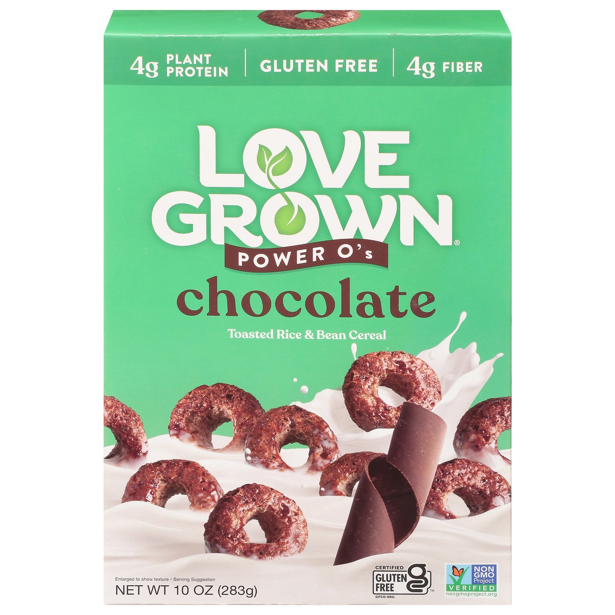 slide 1 of 9, Love Grown Lovegrown Powero's Chocolate Cold Cereal, 10 oz