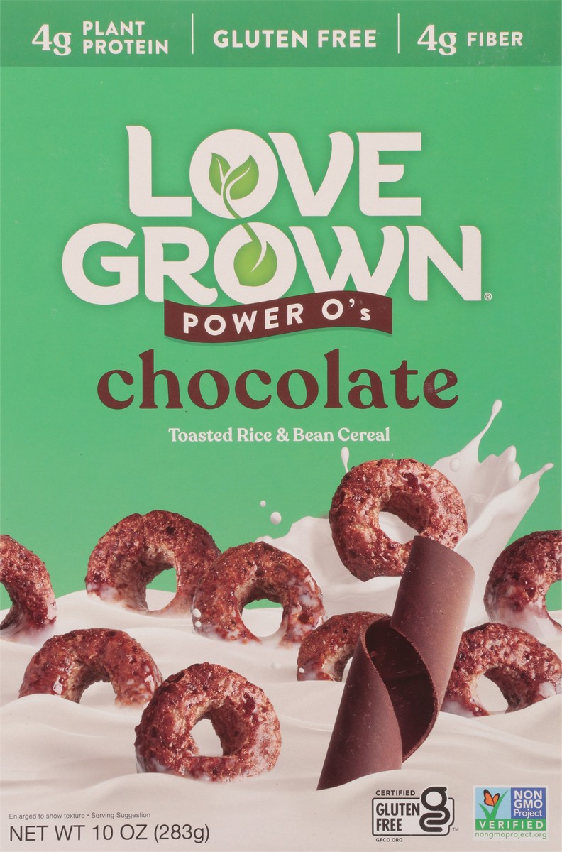 slide 6 of 9, Love Grown Lovegrown Powero's Chocolate Cold Cereal, 10 oz