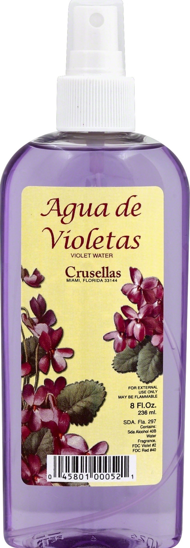 slide 1 of 1, Crusellas Aguas de Violetas, 8 fl oz