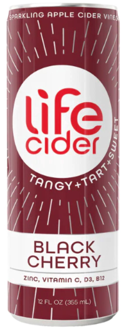 slide 1 of 1, NON BRAND 12-12 Oz Life Cider Black Cherry Sparkling Apple Cider, 12 oz