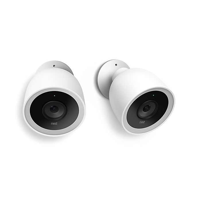 slide 1 of 7, Google Nest Cam IQ Outdoor Security Cameras - White, 2 ct