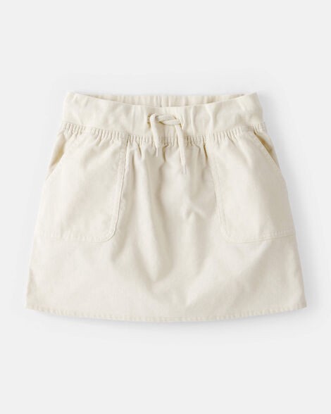 slide 1 of 2, Carter's Girls Corduroy Skirt - Cream Cream 8, 1 ct