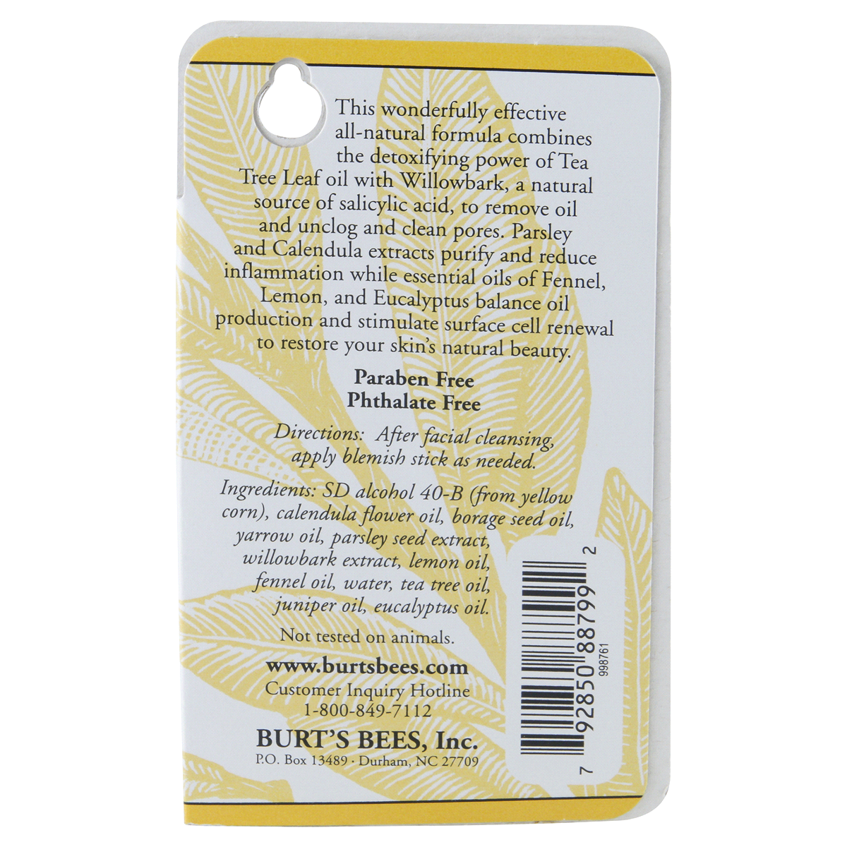 slide 2 of 4, Burt's Bees Clear and Balanced Herbal Blemish Stick, 0.26 oz., 0.26 oz