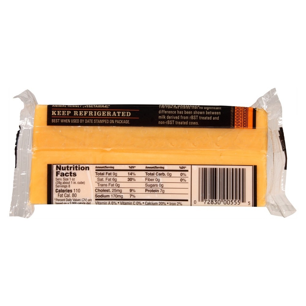 slide 3 of 6, Tillamook Extra Sharp Cheddar Cheese Block, 8 oz