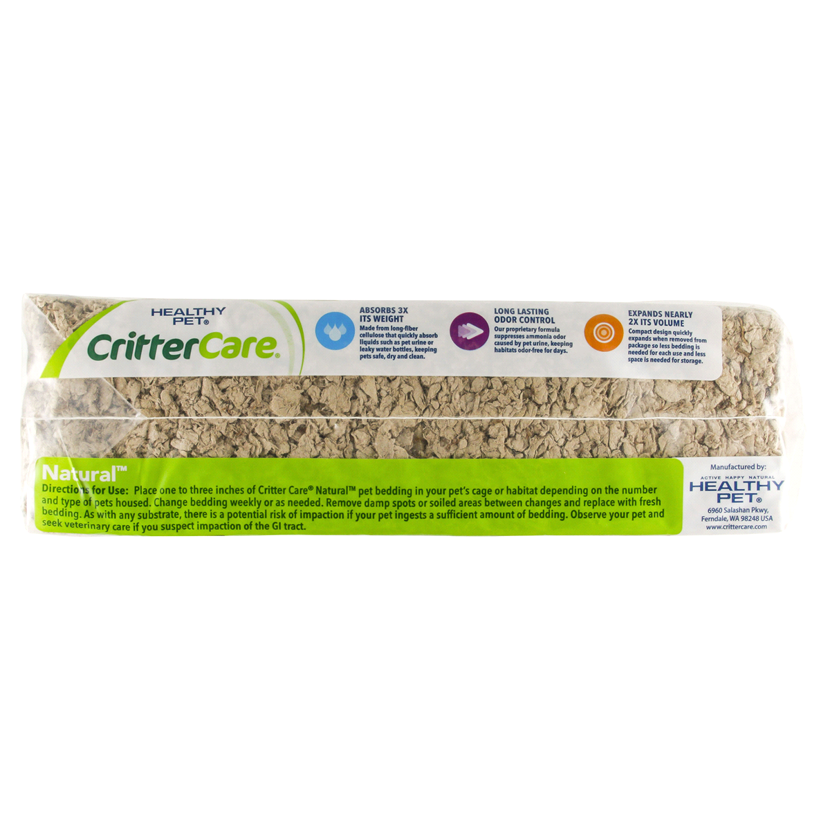slide 4 of 5, Healthy Pet Crittercare Light Brown Natural Bedding For Small Animals, 14 liter