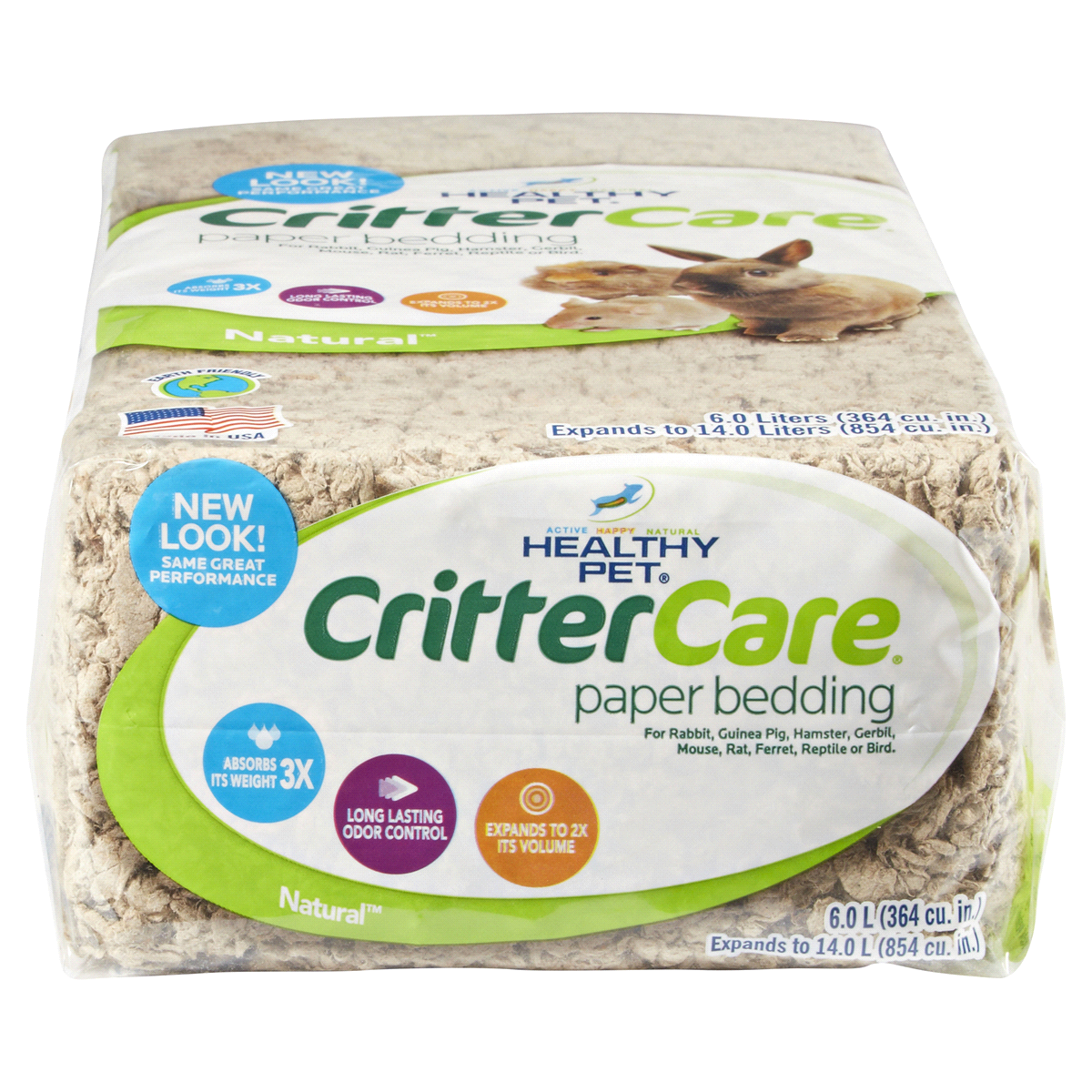 slide 2 of 5, Healthy Pet Crittercare Light Brown Natural Bedding For Small Animals, 14 liter