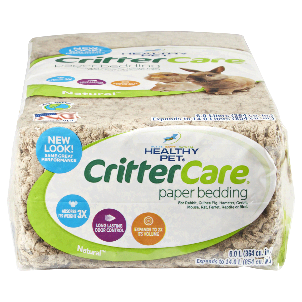 slide 5 of 5, Healthy Pet Crittercare Light Brown Natural Bedding For Small Animals, 14 liter