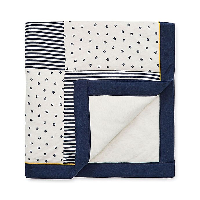 slide 1 of 2, Little Me Wild Safari Blanket - Navy, 1 ct