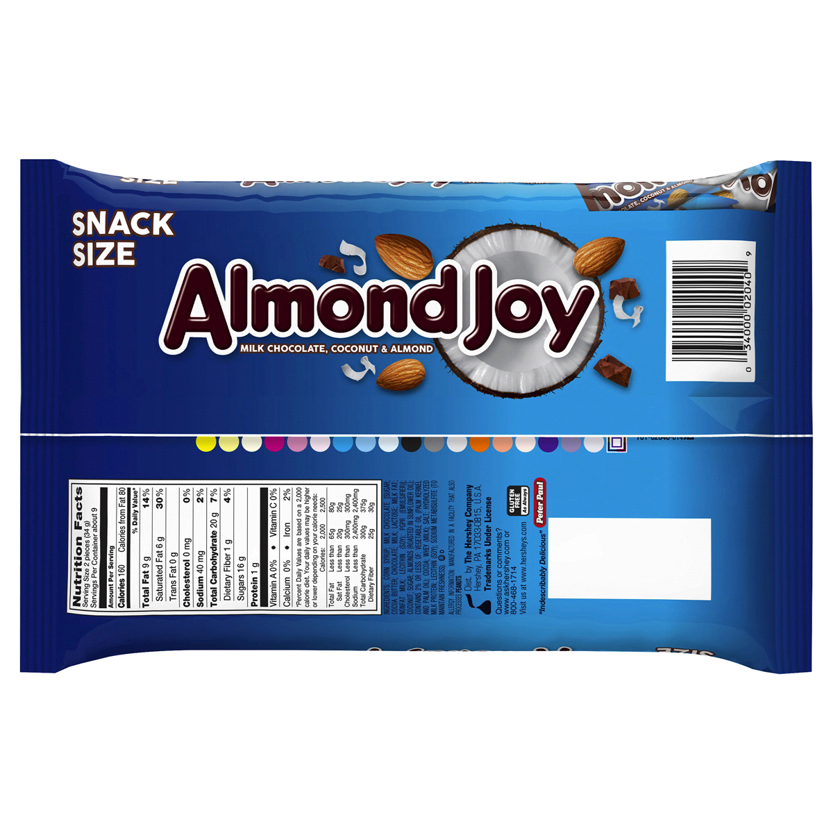 slide 4 of 5, ALMOND JOY Coconut and Almond Chocolate Candy Bag, 11.3 oz, 