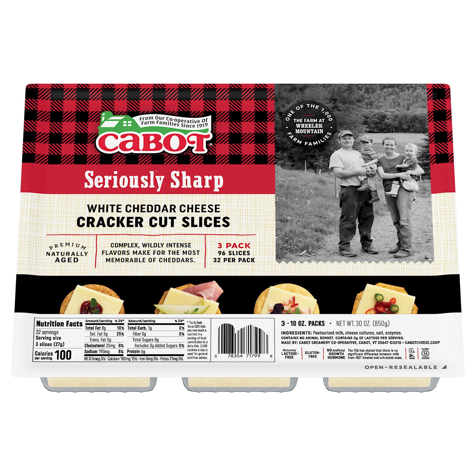 slide 1 of 1, Cabot Cracker Cut Slices, 