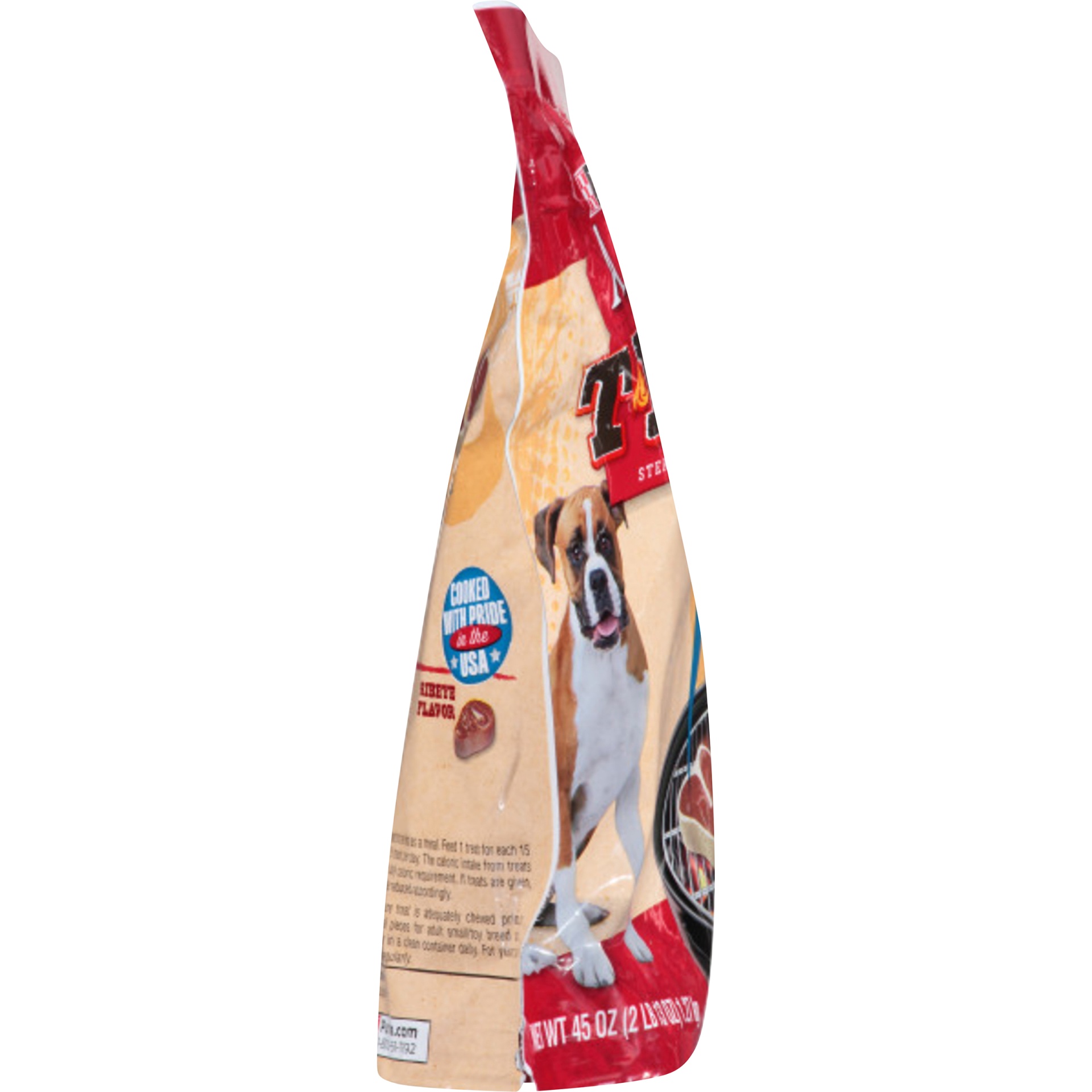 slide 4 of 8, Purina ALPO Made in USA Facilities Dog Treats, TBonz Porterhouse Flavor, 45 oz