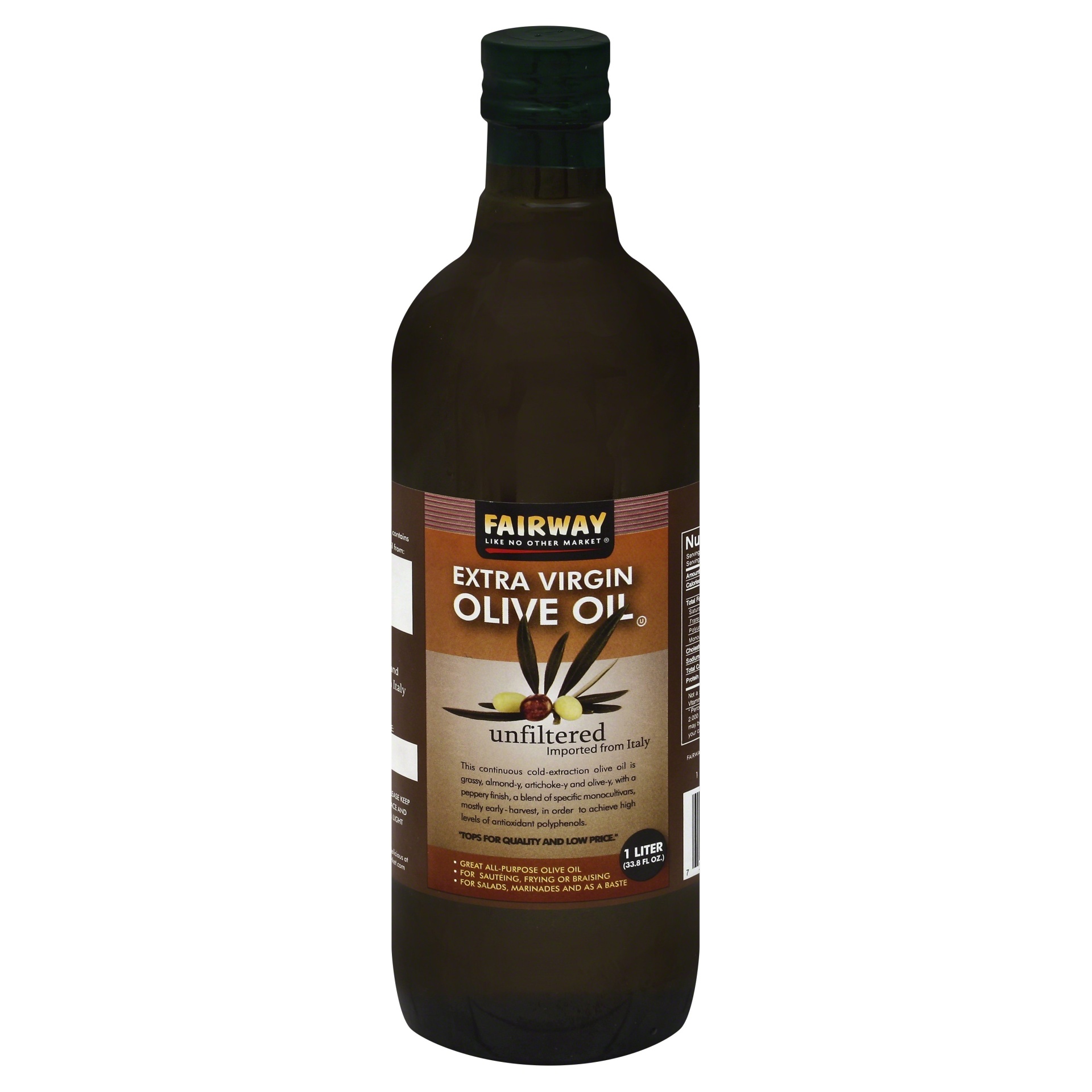 slide 1 of 1, Fairway Unfiltered Extra Virgin Olive Oil, 1 liter