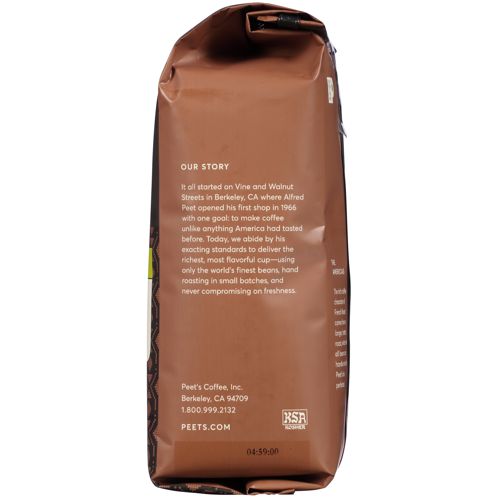 slide 5 of 6, Peet's Coffee, Ground, Dark Roast, French Roast, Decaf - 12 oz, 12 oz