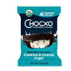 Chocxo Dark Milk Chocolate Cookies & Creme Cups