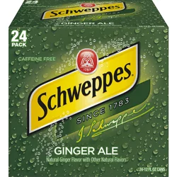 Schweppes Ginger Ale - 24 ct; 12 fl oz - 24 ct; 12 fl oz