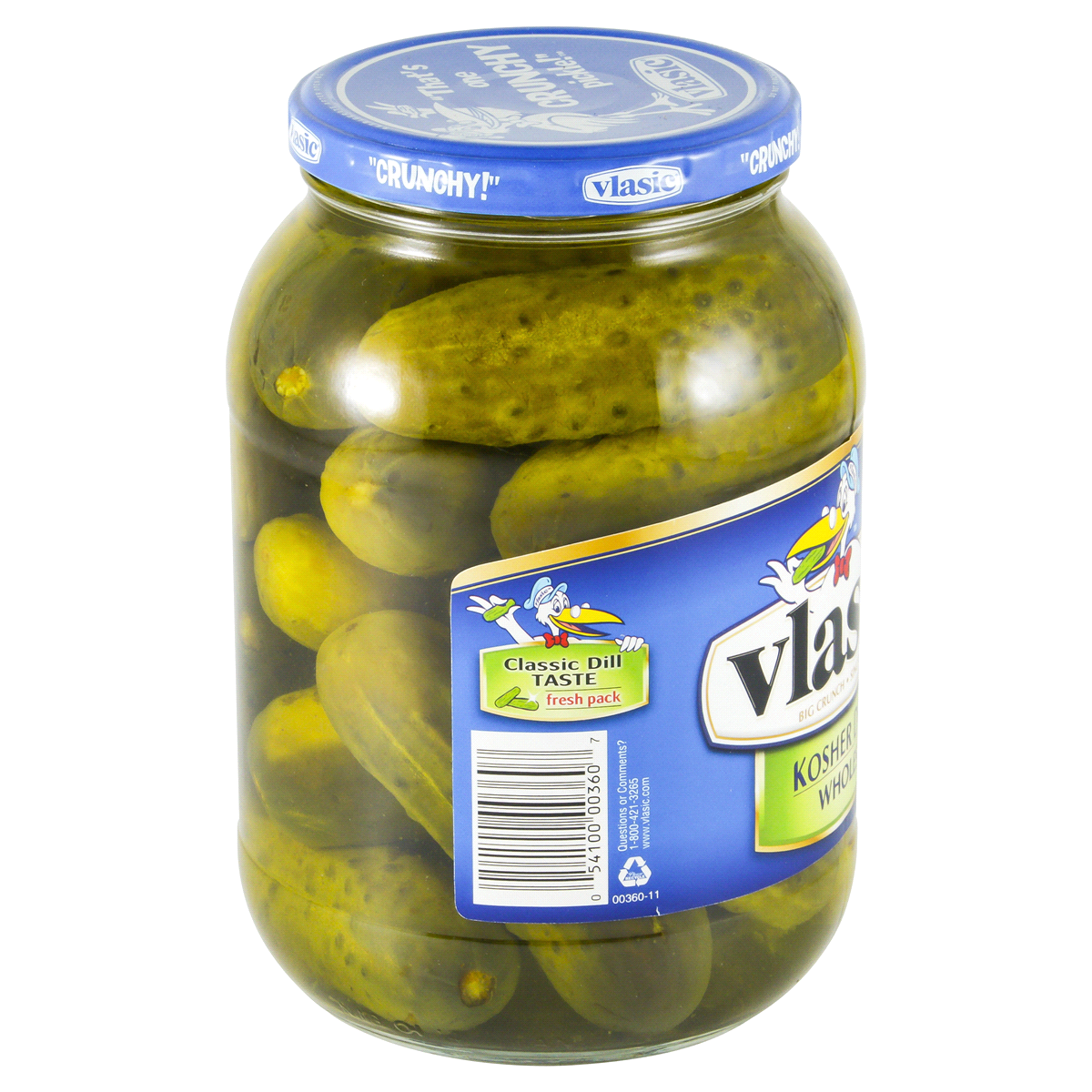 slide 4 of 4, Vlasic Kosher Dill Whole Pickles, 46 oz