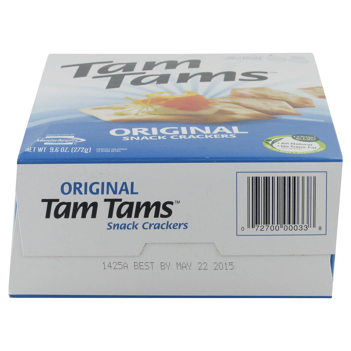 slide 3 of 6, Manischewitz Tam Tams Original Snack Crackers 9.6 oz, 9.6 oz