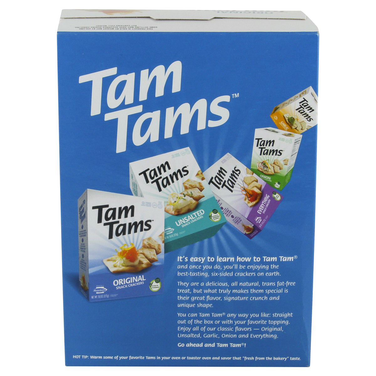 slide 5 of 6, Manischewitz Tam Tams Original Snack Crackers 9.6 oz, 9.6 oz