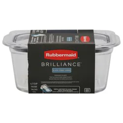 Rubbermaid Brilliance 4.7 Cup Glass Container 1 Each
