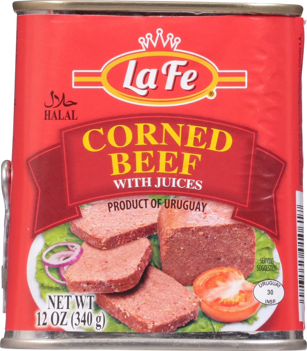 slide 9 of 11, La Fe Corned Beef, 12 oz