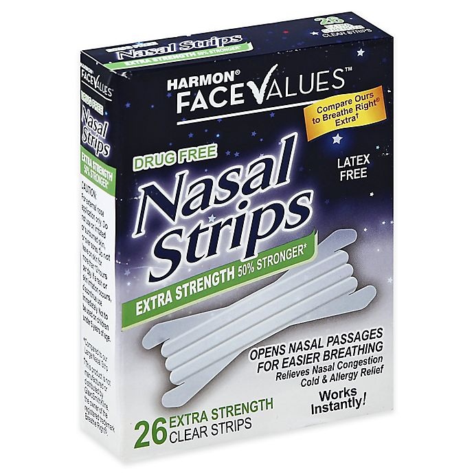 slide 1 of 1, Harmon Face Values Clear Extra Strength Nasal Strips, 26 ct