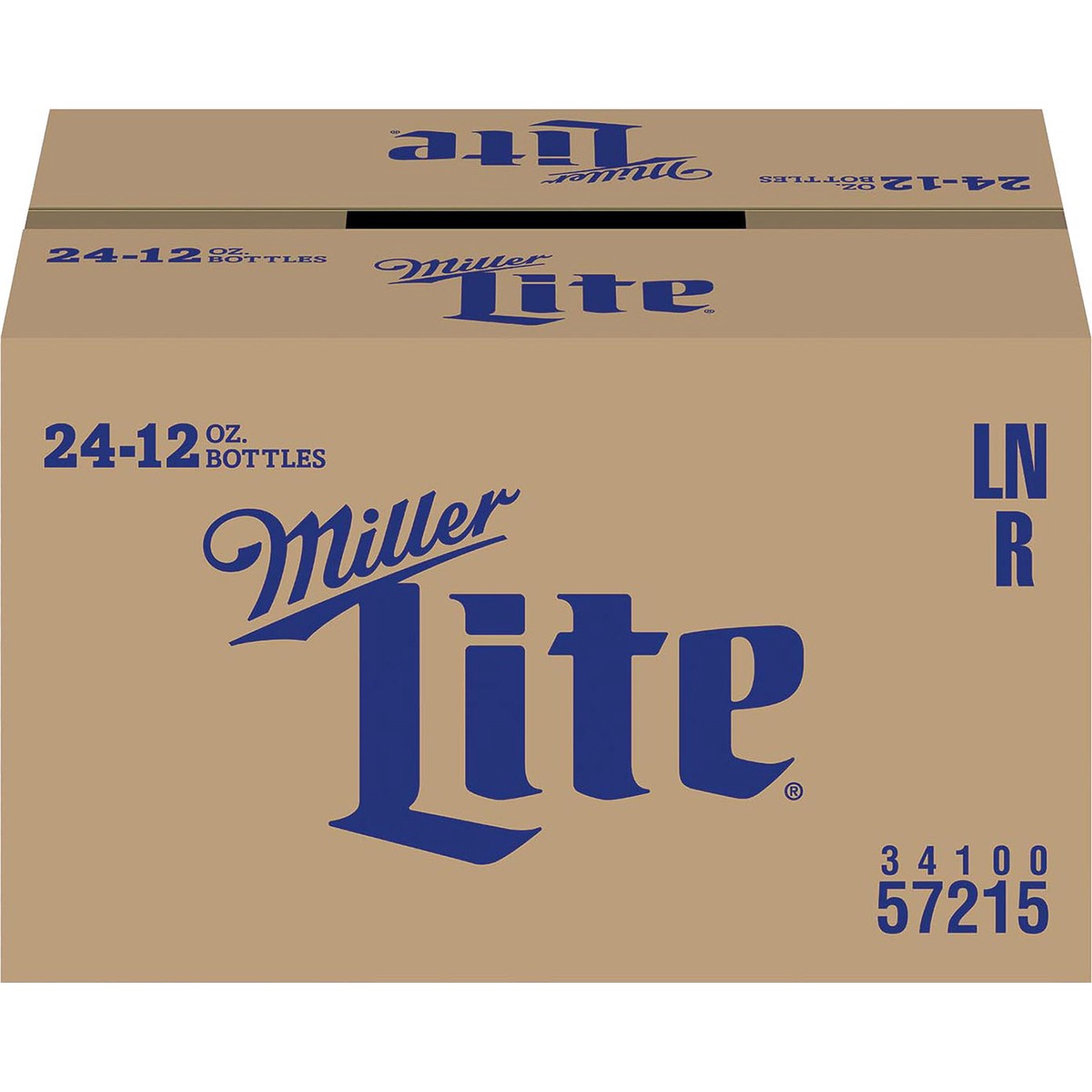 slide 1 of 4, Miller Lite Lager Beer, 4.2% ABV, 24-pack, 12-oz beer bottles, 288 oz