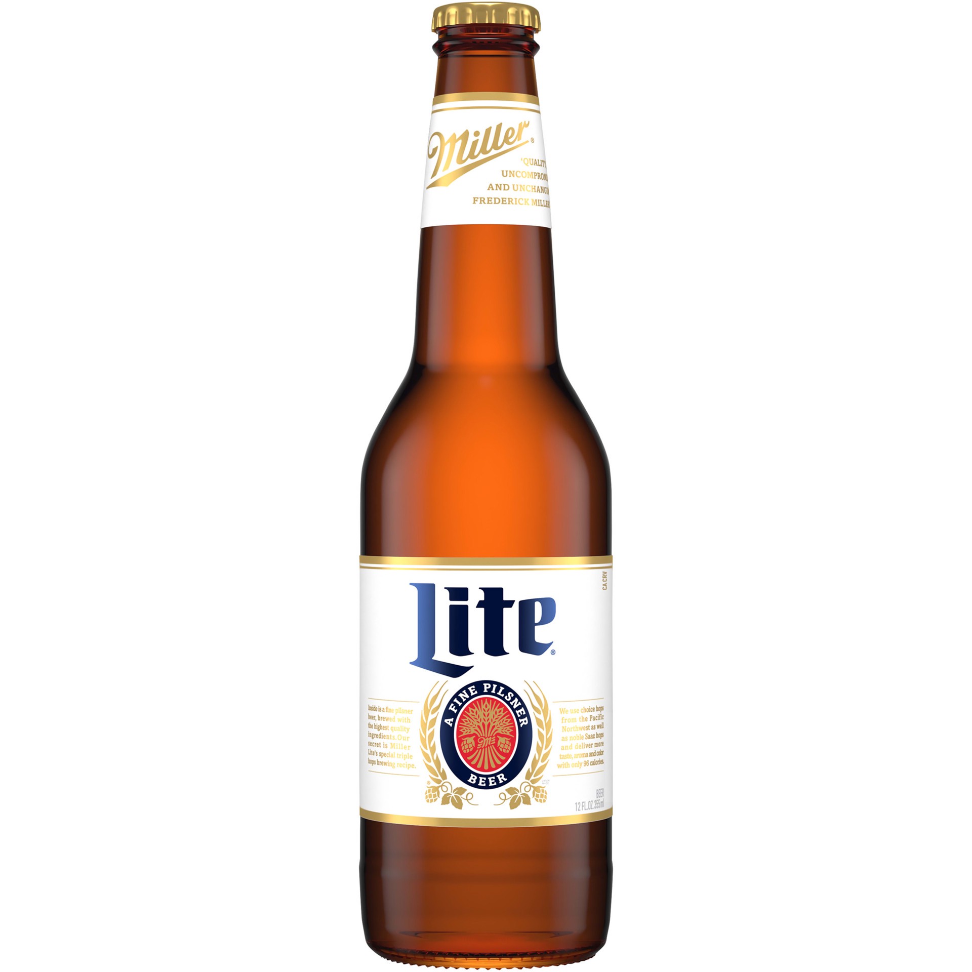 slide 3 of 4, Miller Lite Lager Beer, 4.2% ABV, 24-pack, 12-oz beer bottles, 288 oz