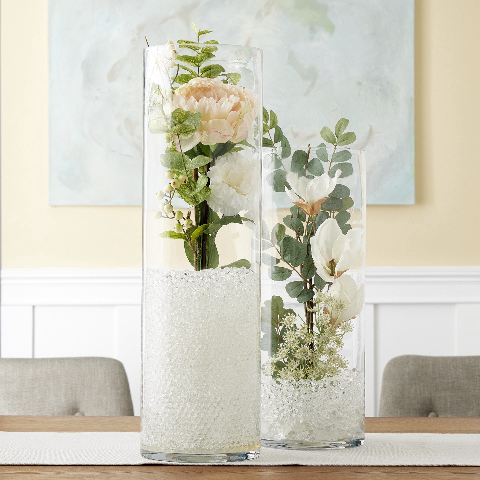 slide 2 of 3, 24" Clear Glass Cylinder Vase By Ashland, 7 in x 7 in x 24 in