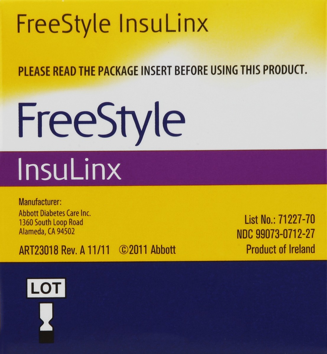 slide 6 of 7, Free Style Blood Glucose Test Strips 100 ea, 100 ct