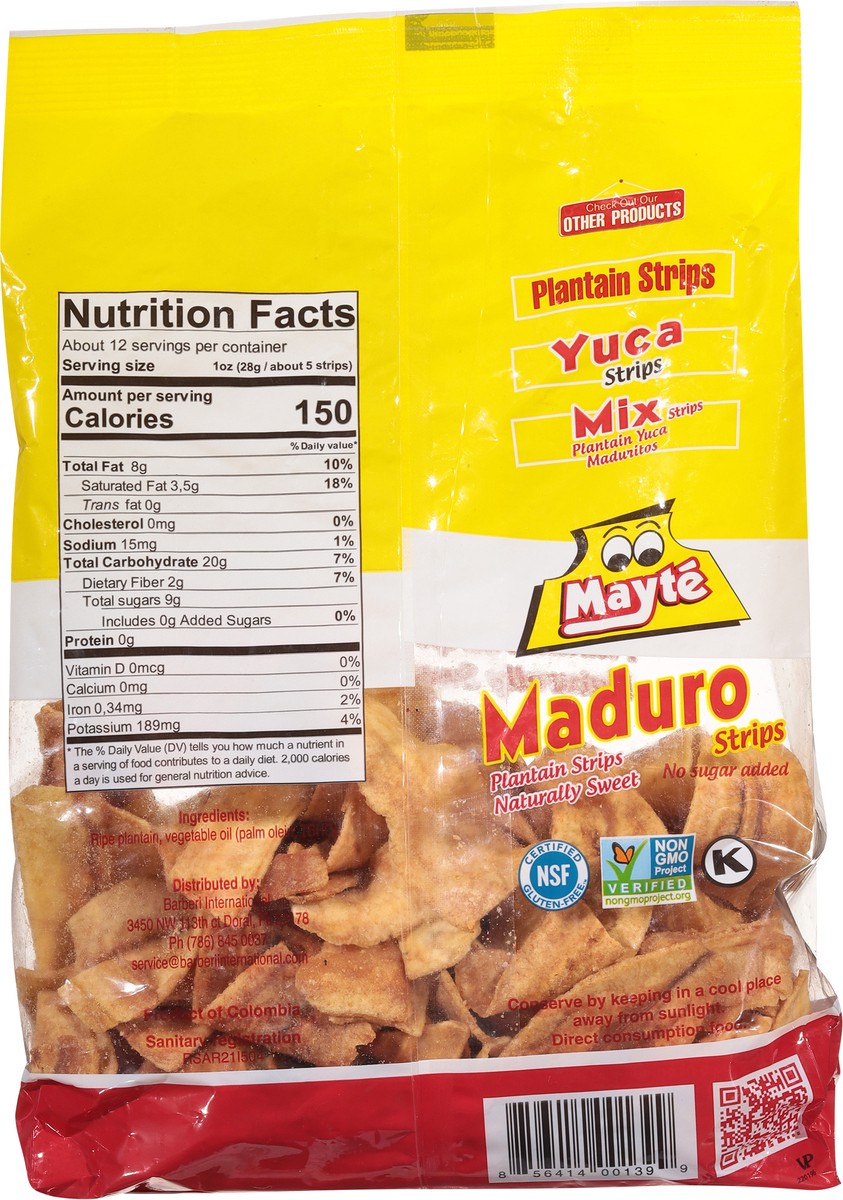 slide 11 of 11, Mayté Maduro Naturally Sweet Plantain Strip - 12.3 oz, 14 oz