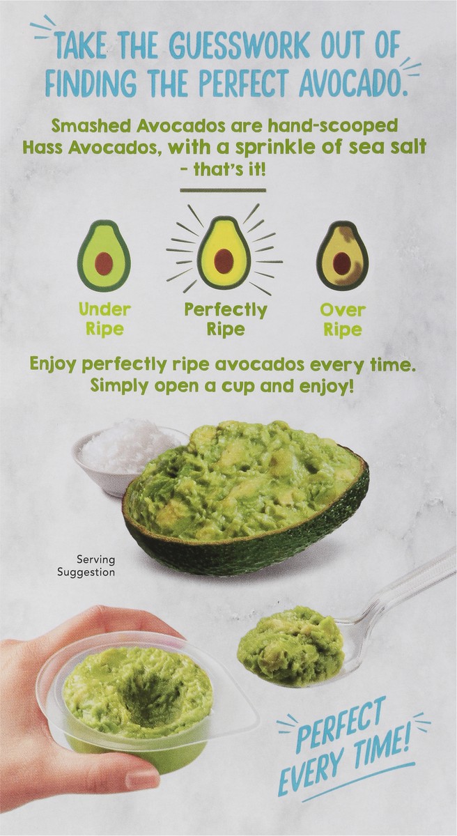 slide 2 of 12, Wholly Smashed Avocado with Sea Salt Minis 4 - 2 oz Cups, 4 ct