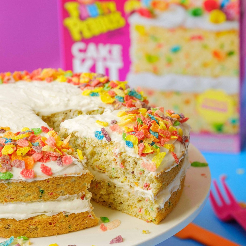 slide 2 of 9, Duncan Hines Epic Fruity Pebbles Cake Kit 28.5 oz, 28.50 ct