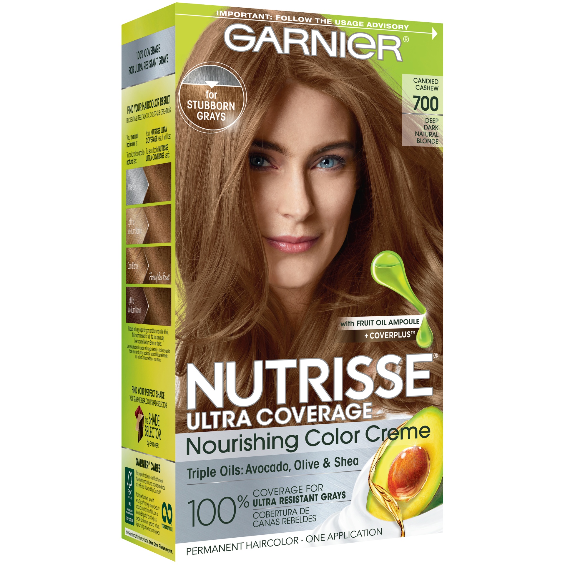 slide 2 of 7, Garnier Nutrisse Ultra Coverage Neutral - Medium Blonde Shade 800, 1 ct