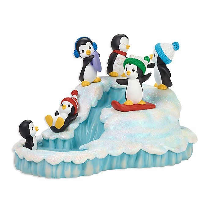 slide 1 of 4, Precious Moments Holiday Winter Fun Musical Penguins, 1 ct