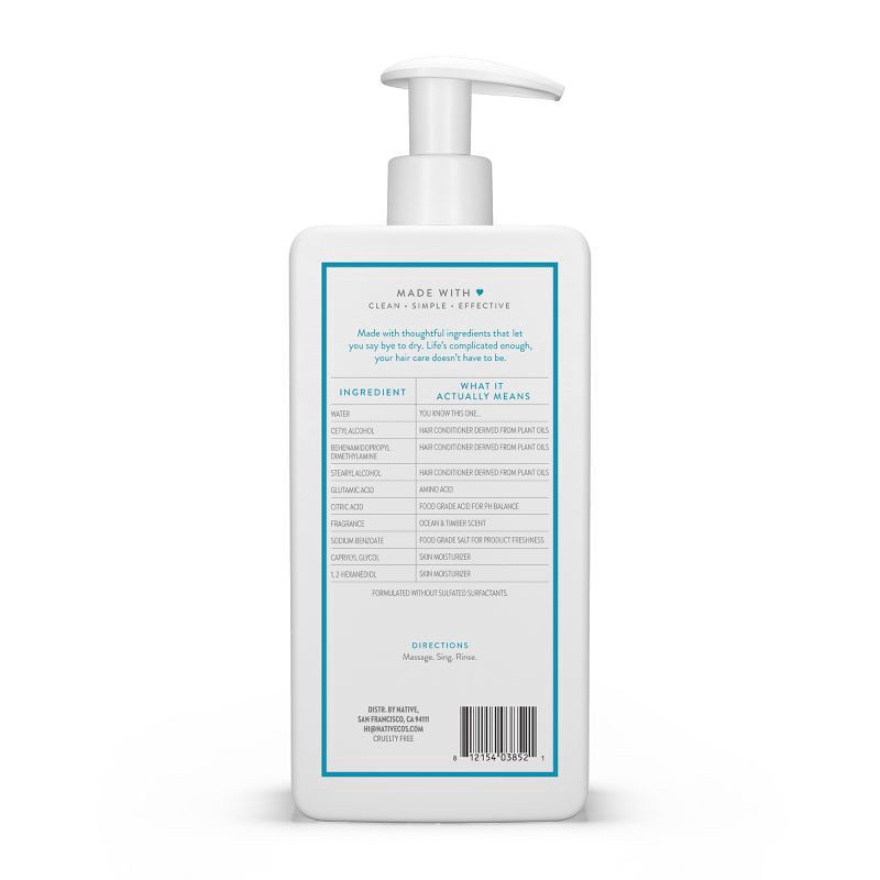 slide 5 of 6, Native Ocean Timber Moisturizing Conditioner - 16.5 fl oz, 16.5 fl oz