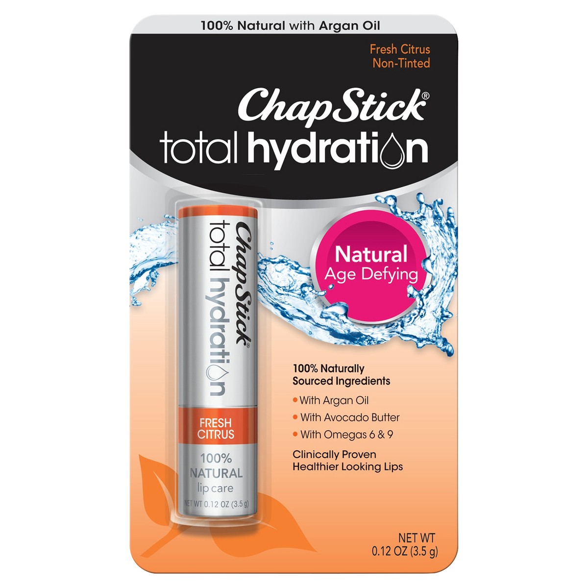 slide 6 of 10, ChapStick Total Hydration Fresh Citrus Lip Care 0.12 oz, 0.12 oz