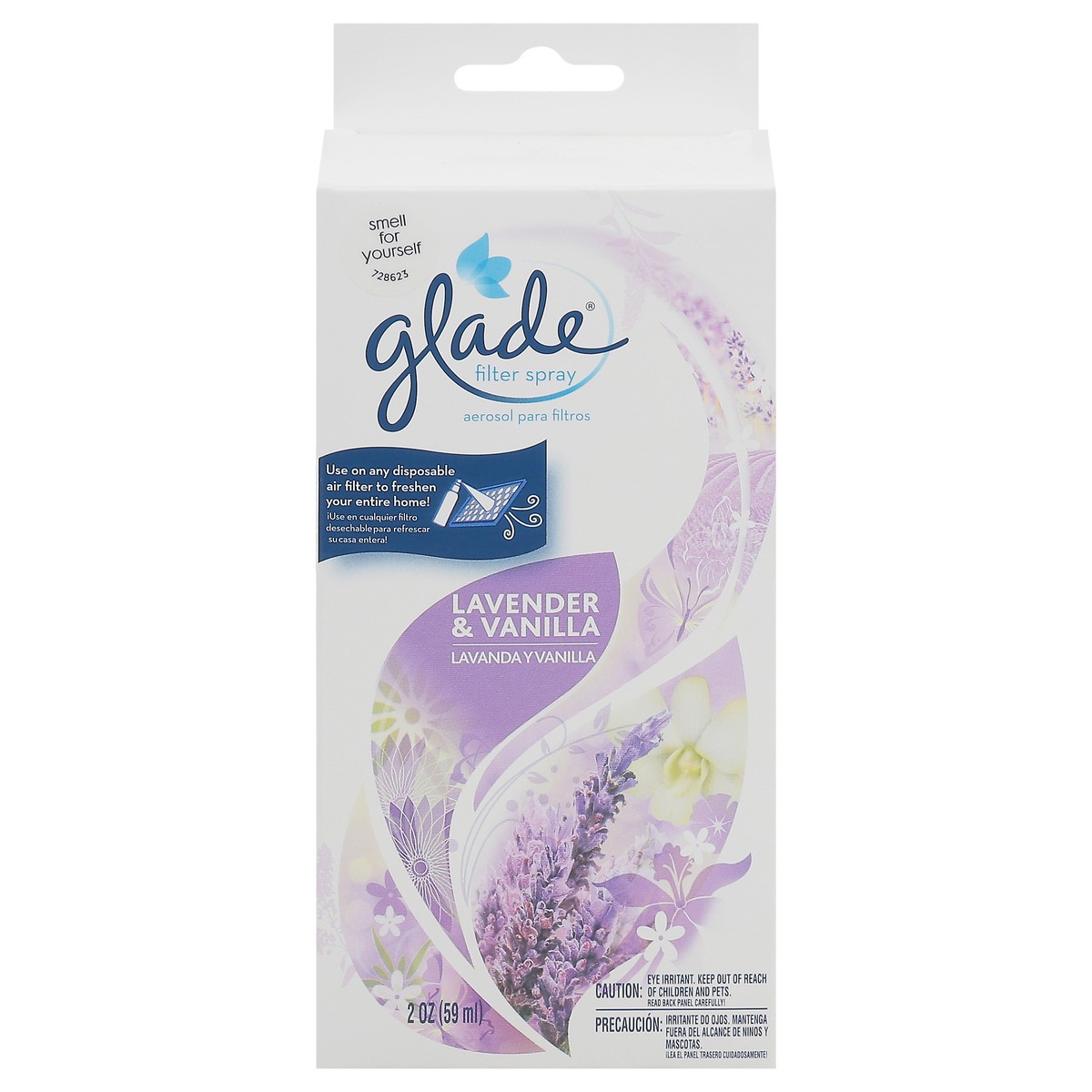 slide 8 of 13, Glade Lavender & Vanilla Filter Spray 2 oz, 2 oz