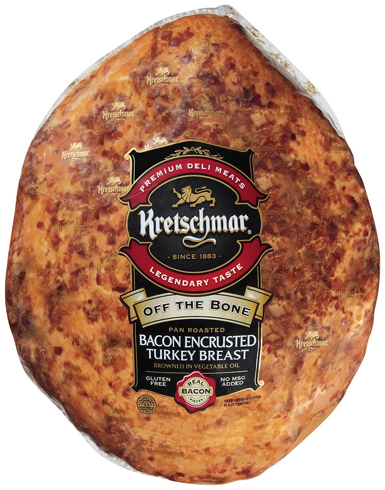 slide 1 of 1, Kretschmar Bacon Turkey Breast, per lb