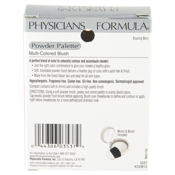 slide 4 of 13, Physicians Formula Physician's Formula Powder Palette Multi-Colored Face Blush, Blushing Berry, 1 ct