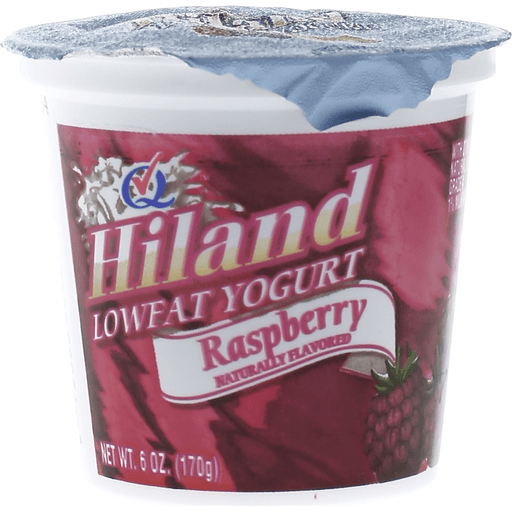 slide 1 of 1, Hiland Dairy Raspberry Yogurt, 6 oz