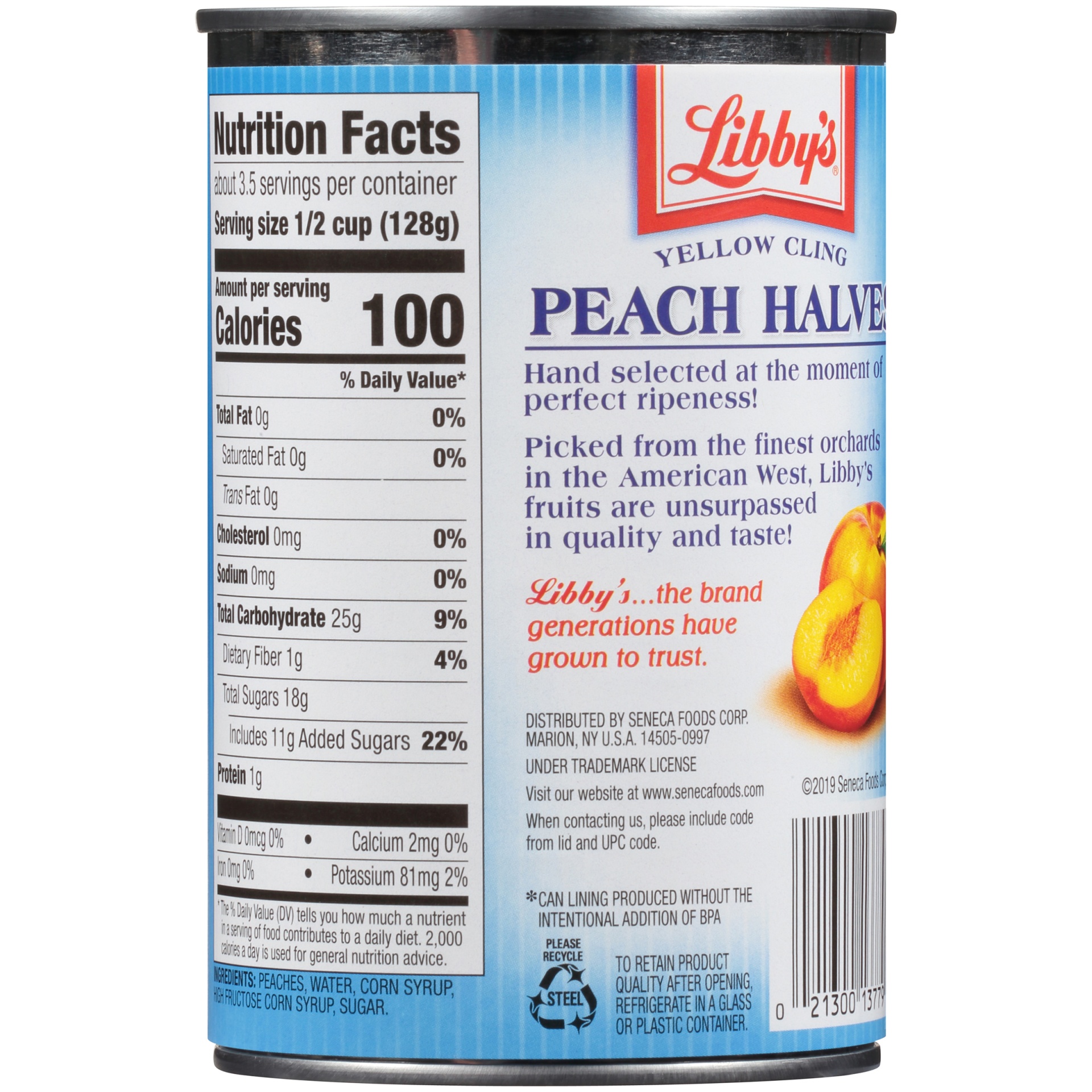 slide 3 of 6, Libby's Peach Halves In Heavy Syrup, 15.25 oz