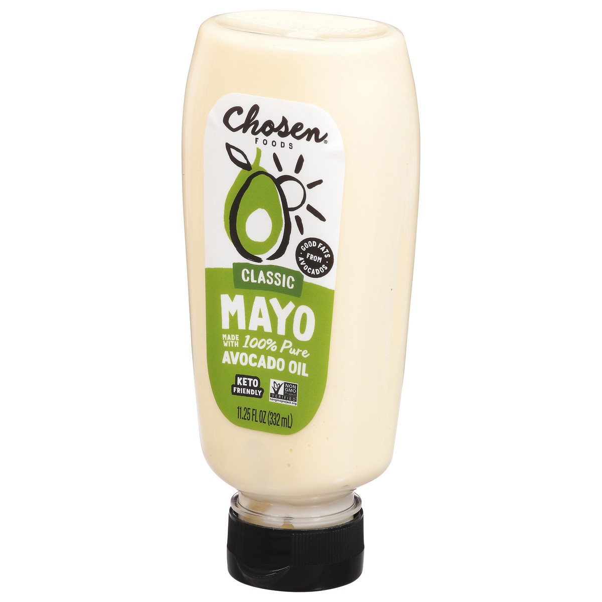 slide 4 of 13, Chosen Foods Classic Avocado Oil Squeeze Mayo 11.25 oz, 11.25 fl oz