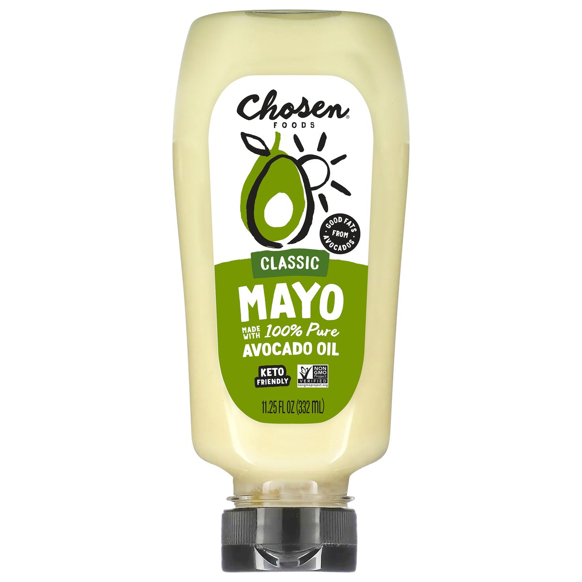 slide 1 of 13, Chosen Foods Classic Avocado Oil Squeeze Mayo 11.25 oz, 11.25 fl oz