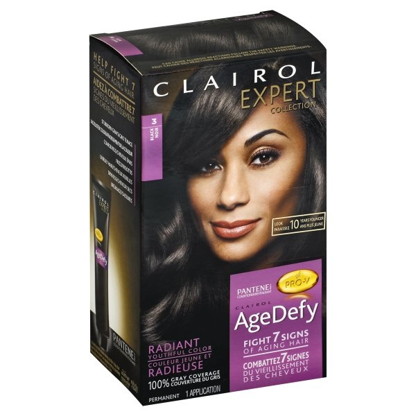 slide 1 of 1, Clairol Expert Nice 'N Easy Age Defy Permanent Hair Color, 3 Black, 1 ct