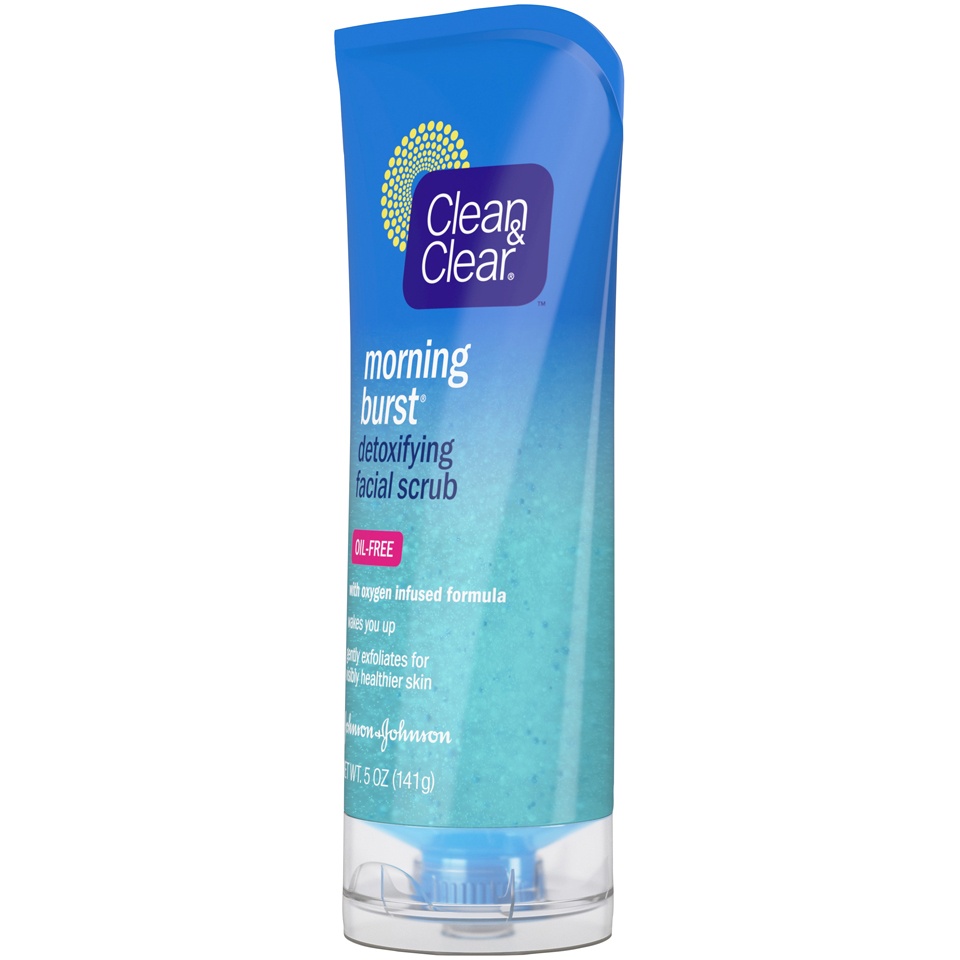 slide 3 of 6, CLEAN & CLEAR MORNING BURST Detoxifying Facial Scrub, 5 Fl. Oz, 5 oz