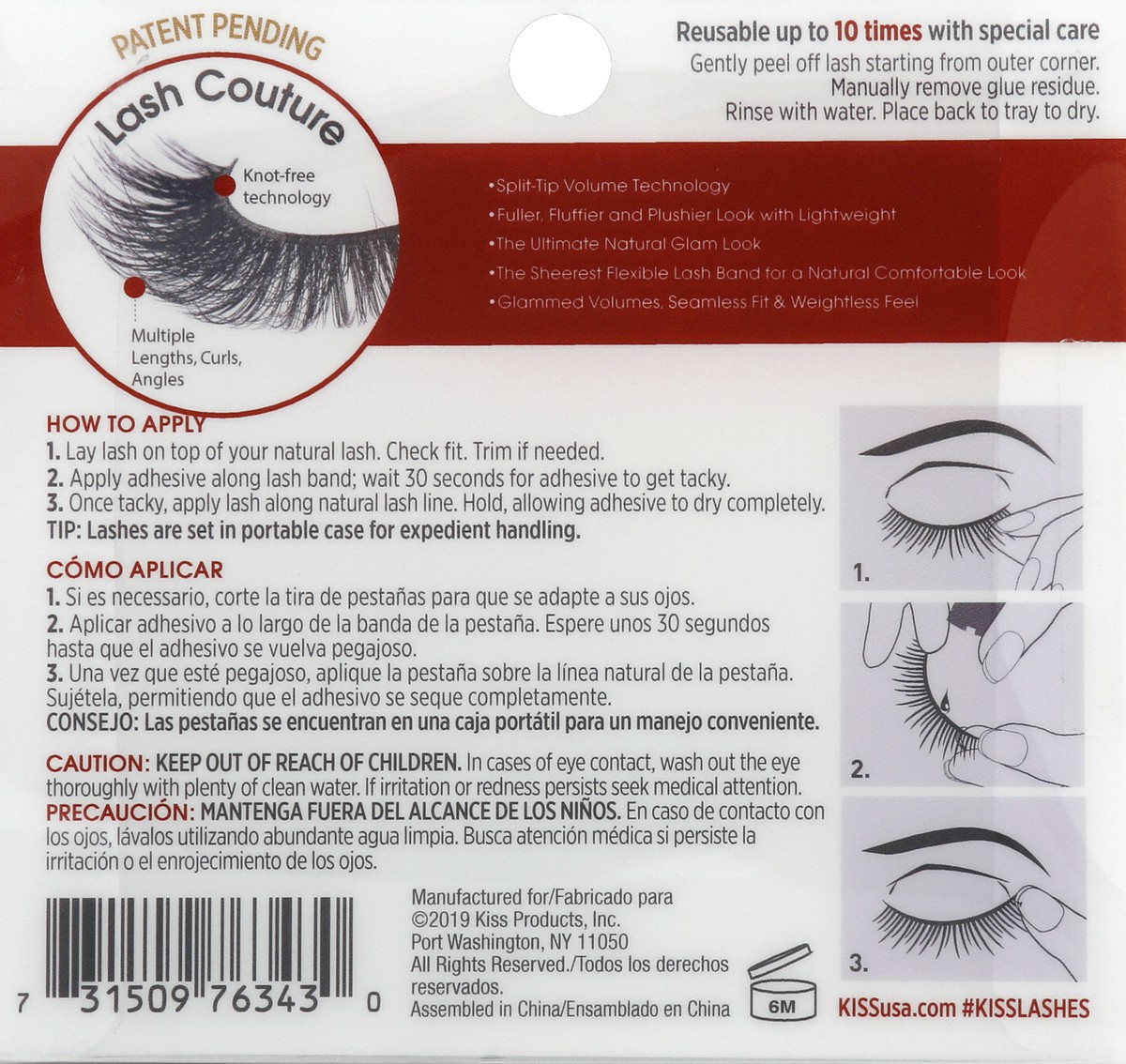 slide 4 of 6, KISS Lash Couture Naked Drama - Lacey, 1 ct