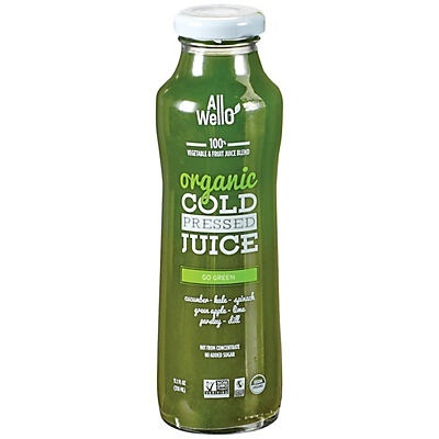 slide 1 of 1, AllWellO Go Green Organic Cold Pressed Juice, 11.1 oz