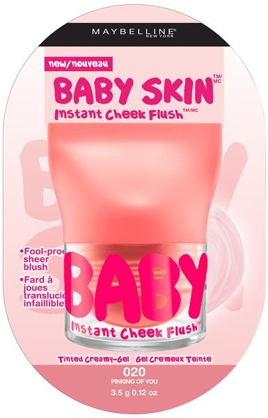 slide 1 of 1, Maybelline New York Baby Skin Instant Cheek Flush Blush, Pinking of You, 0.12 oz